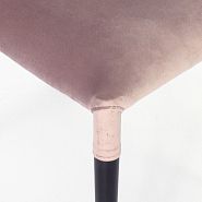 Стул Орли пыльно-розовый бархат ножки черные - 7