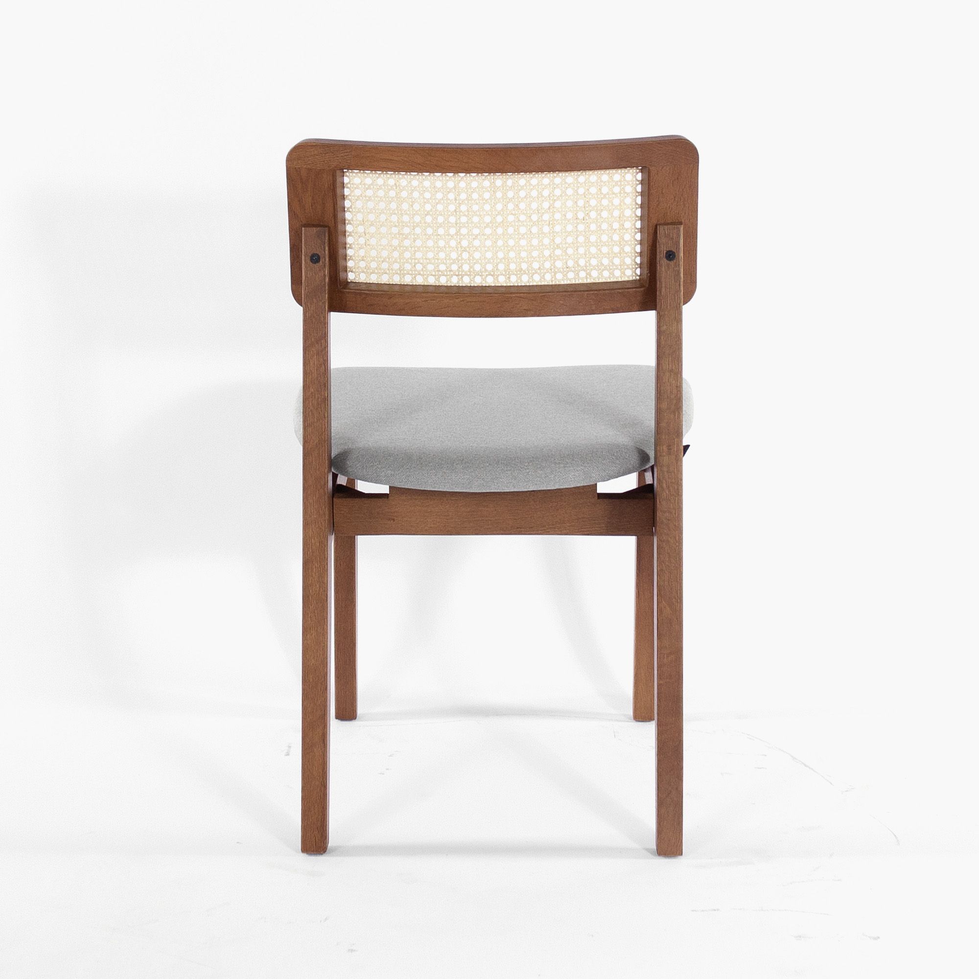Стул Нант серая ткань массив дуба (орех), фото 4
