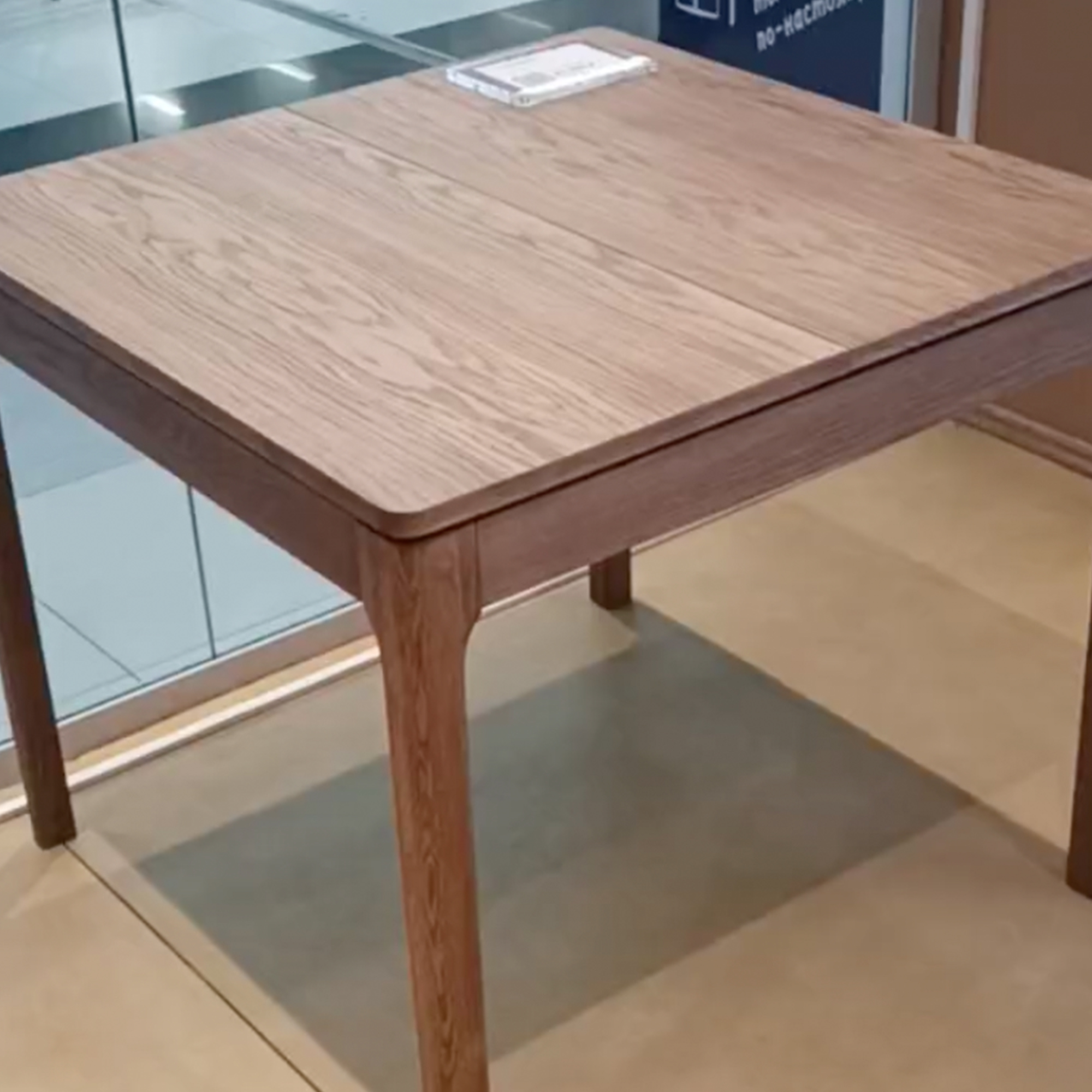 Стол Кёльн квадратный раскладной 90(130)*90 см массив дуба тон терра