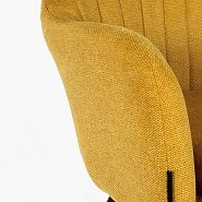 Стул Лозанна желтая ткань ножки под темное дерево - 6