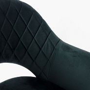 Стул Белладжио темно-зеленый бархат ножки черные - 7