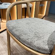Подушка к стулу Лугано серая ткань - 9