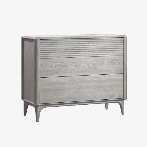 картинка Комод Канберра 100х45х81 см массив дуба тон серебристо-серый (масло) от производителя дизайнерской мебели Deephouse