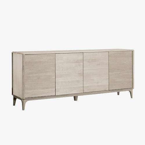 картинка Тумба Канберра 200х45х40 см массив дуба тон светлый натуральный (масло) от производителя дизайнерской мебели Deephouse