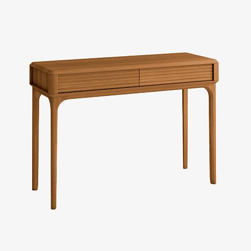 картинка Стол туалетный Канберра 110х41,4х76 см массив дуба тон коньяк (масло) от производителя дизайнерской мебели Deephouse