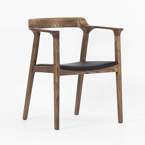 картинка Стул Нью-Йорк натуральная кожа массив дуба от производителя дизайнерской мебели Deephouse