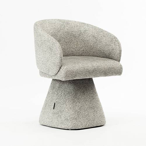 картинка Стул Милан вращающийся светло-серая ткань от производителя дизайнерской мебели Deephouse