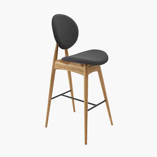 картинка Стул Монтана барный без подлокотников ткань дуб от производителя дизайнерской мебели Deephouse