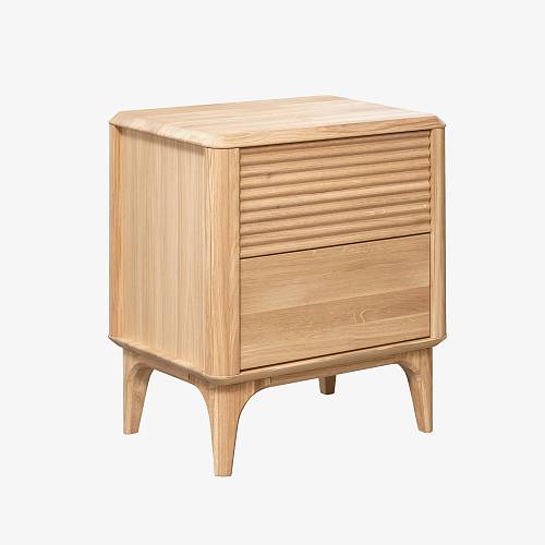 картинка Тумбочка Канберра 50х38х56 см массив дуба тон натуральный (масло) от производителя дизайнерской мебели Deephouse