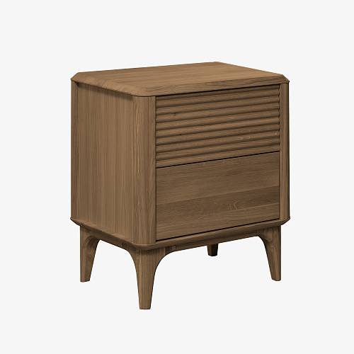 картинка Тумбочка Канберра 50х38х56 см массив дуба тон терра (масло) от производителя дизайнерской мебели Deephouse