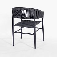 Кресло Форментера плетеное темно-серое - 4