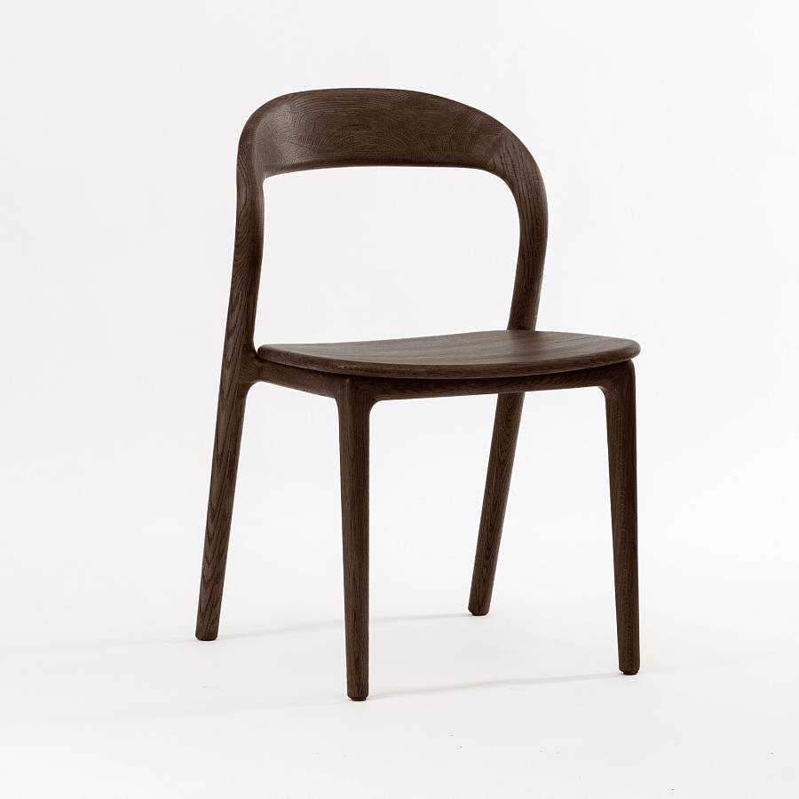 картинка Стул Лугано без подлокотников дуб темный орех (масло) от производителя дизайнерской мебели Deephouse