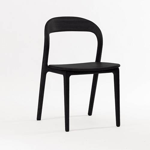 картинка Стул Лугано без подлокотников дуб каркас тон черный от производителя дизайнерской мебели Deephouse