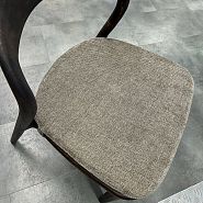 Подушка к стулу Лугано без подлокотников бежево-коричневая ткань - 7
