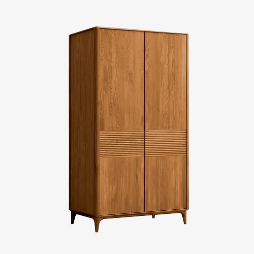 картинка Шкаф Канберра 120х60х210 см, 2 двери, массив дуба тон коньяк (масло) от производителя дизайнерской мебели Deephouse