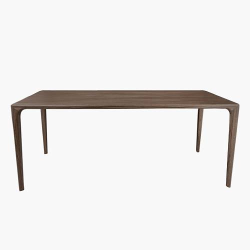 картинка Стол Лиссабон цельноламельный 160*91 см массив дуба темный орех от производителя дизайнерской мебели Deephouse