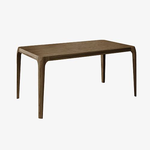 картинка Стол Милан прямоугольный 161,4*86,4 см столешница МДФ шпон дуба каркас массив дуба тон терра (масло) от производителя дизайнерской мебели Deephouse