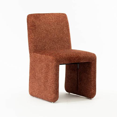 картинка Стул Прато терракотовая ткань микровелюр букле от производителя дизайнерской мебели Deephouse