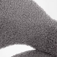 Стул полубарный Белладжио вращающийся серый экомех ножки черные - 7