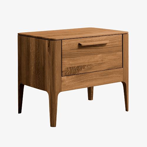 картинка Тумбочка Аделаида 56х41х47 см массив дуба тон коньяк (масло) от производителя дизайнерской мебели Deephouse