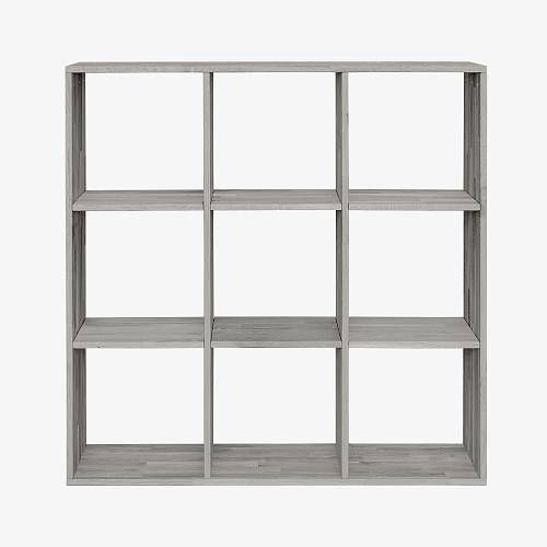 картинка Стеллаж Вестерос 113х35х113 см массив дуба тон серебристо-серый (масло) от производителя дизайнерской мебели Deephouse