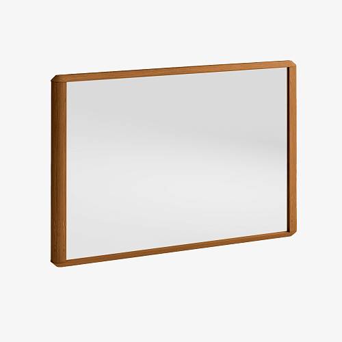 картинка Зеркало Канберра настенное 94х63х3,6 см массив дуба тон коньяк (масло) от производителя дизайнерской мебели Deephouse