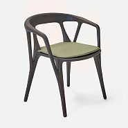 Подушка к стулу Саванна натуральная оливковая кожа - 4