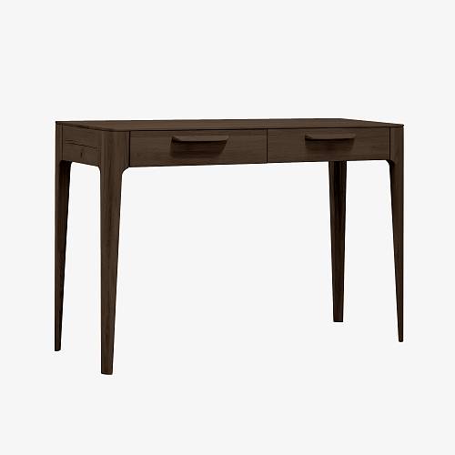 картинка Стол туалетный Аделаида 120х41х76 см массив дуба тон темный орех (бейц/лак) от производителя дизайнерской мебели Deephouse