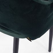Стул Белладжио темно-зеленый бархат ножки черные - 6