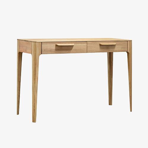 картинка Стол письменный Аделаида с 2 ящиками 120х60х76 см массив дуба тон натуральный (масло) от производителя дизайнерской мебели Deephouse