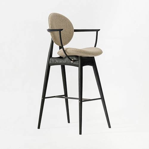 картинка Стул Монтана полубарный ткань дуб от производителя дизайнерской мебели Deephouse