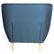 Кресло Тоскана ткань темно-синяя ножки натуральное дерево - 5