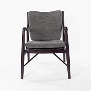 Кресло Ольборг темно-серая ткань, дуб, тон американский орех нью - 2