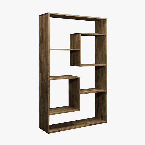 картинка Стеллаж Котка 100х30х165 см массив дуба тон терра (масло) от производителя дизайнерской мебели Deephouse