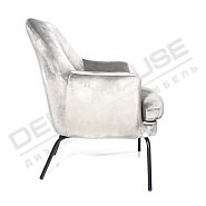 Кресло Зеландия (миникресло) серый бархат - 10
