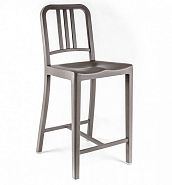 Барный стул NAVY пластик серый - 1