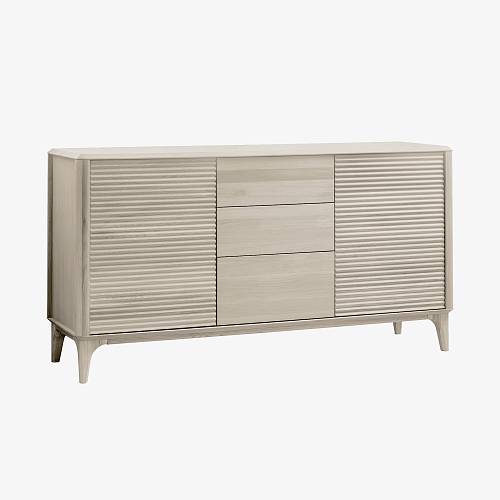 картинка Комод Канберра 155х45х81 см массив дуба тон светлый натуральный (масло) от производителя дизайнерской мебели Deephouse