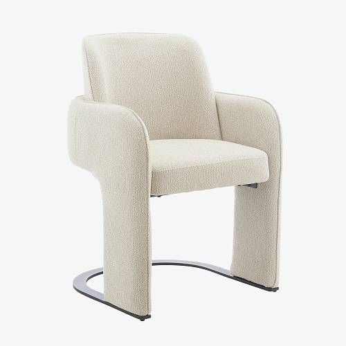 картинка Стул Базель бежевая ткань от производителя дизайнерской мебели Deephouse