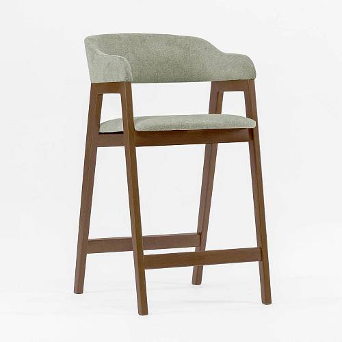 картинка Стул Челси полубарный ткань серый элефант массив бука (терра) высота подлокотников 83,5 см от производителя дизайнерской мебели Deephouse