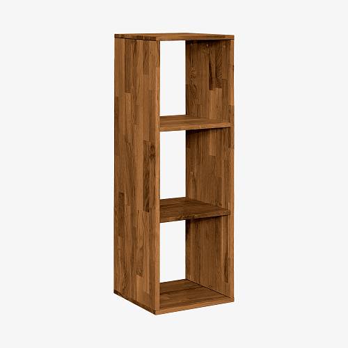 картинка Стеллаж Вестерос 39х35х113 см массив дуба тон коньяк (масло) от производителя дизайнерской мебели Deephouse