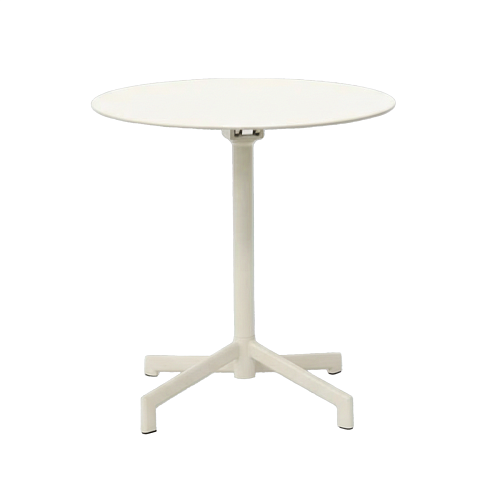 картинка Стол Бонифачо круглый 70 см столешница белый металл ножки металл (белый) от производителя дизайнерской мебели Deephouse