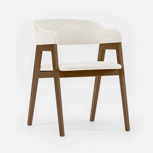 картинка Стул Челси пепельная ткань массив бука (терра) от производителя дизайнерской мебели Deephouse