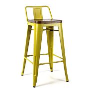 Полубарный стул TOLIX лимонный + дерево - 6