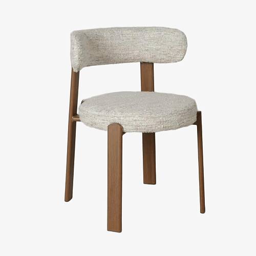 картинка Стул Бонн бежевая ткань ножки металл (под дерево) от производителя дизайнерской мебели Deephouse