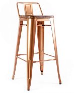 Барный стул TOLIX бронзовый + сосна - 1