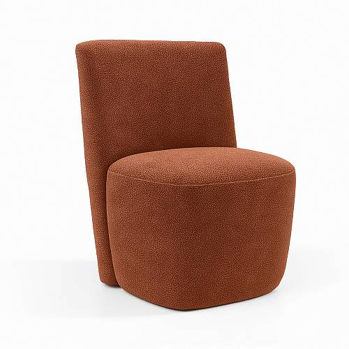 картинка Стул Комо терракотовая ткань микровелюр букле от производителя дизайнерской мебели Deephouse