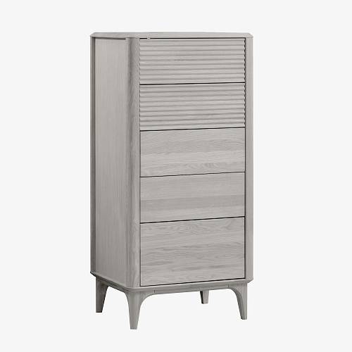 картинка Комод Канберра 56,4х45х118 см массив дуба тон серебристо-серый (масло) от производителя дизайнерской мебели Deephouse