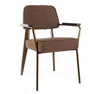 Кресло Вена брашированная латунь (тренд 2019!) светло-коричневое - 2