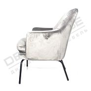 Кресло Зеландия (миникресло) серый бархат - 8