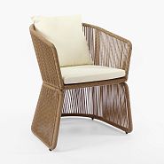 Кресло Сен-Тропе плетеное бежевое - 1